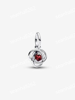 Pandora True Red Eternity Circle Dangle Charm